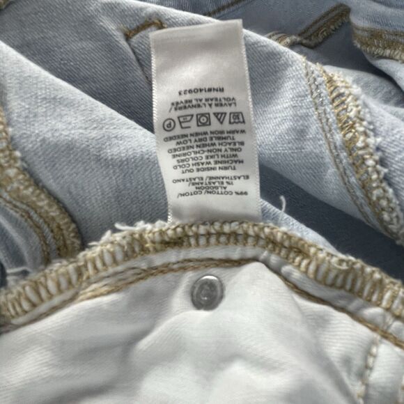 Ann Taylor Loft Light Wash Boyfriend Stretch High Rise Jeans size 12/31 - Picture 8 of 8